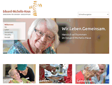 Tablet Screenshot of eduard-michelis-haus.de
